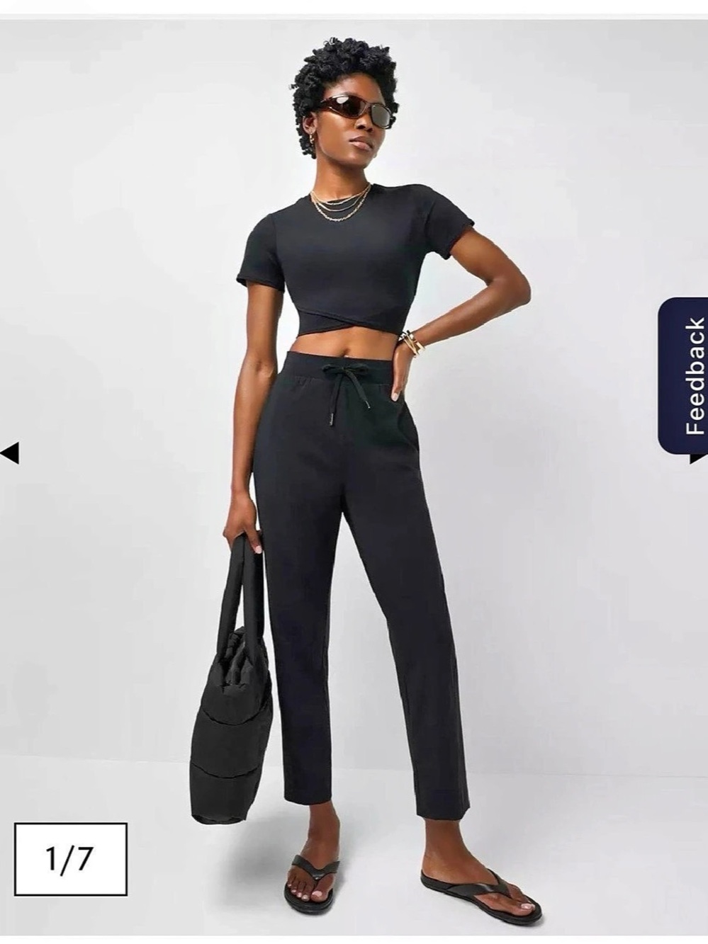 Sweaty Betty Black Explorer Tapered Pants Size XL/12 Like New